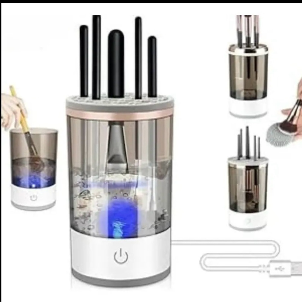 NWT Electric Makeup Brush Cleaner Machine
